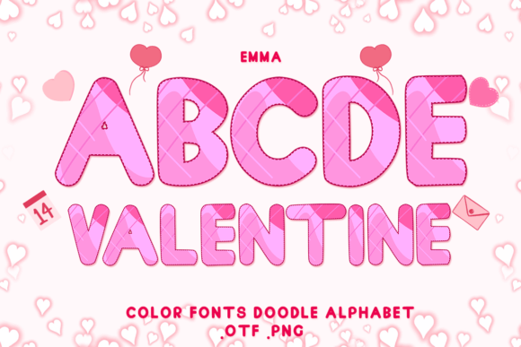 Emma: A Romantic Color Font for Dreamy Designs
