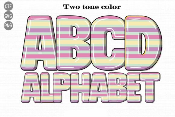 Exploring the Two Tone Color Font: A Fresh Take on Pastel Design