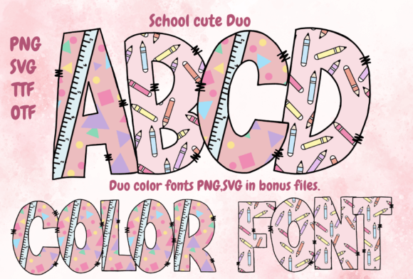 Inject Playful Energy with the School Cute Duo Typeface