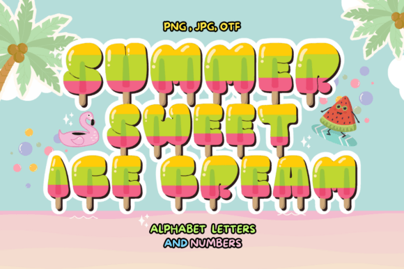 Summer Sweet Ice Cream: A Font for Playful, Colorful Designs